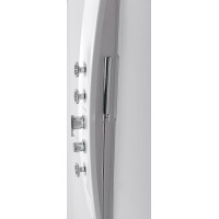 Polysan MOLA termostatický sprchový panel nástěnný 210x1300mm, bílá 80365