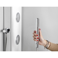 Polysan SPIRIT ROUND termostatický sprchový panel nástěnný, 250x1550mm, bílá 71151