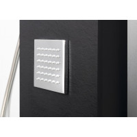 Polysan SPIRIT SQUARE termostatický sprchový panel nástěnný, 250x1550mm, černá 81251