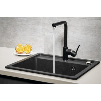 Sapho INOVA stojánková dřezová baterie, černá RH125B