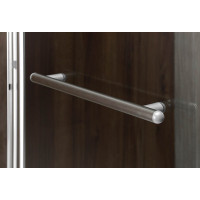 Polysan RIONI vanová zástěna s pneumatickým zdvihem, š. 710mm, stříbrná, čiré sklo 72915