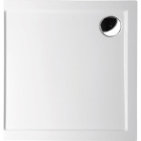 Polysan AURA sprchová vanička z litého mramoru, čtverec 100x100cm, bílá 60511