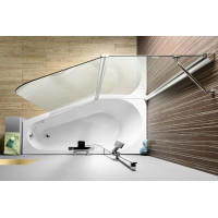 Polysan PALOMA vanová zástěna 1200mm, čiré sklo BS-120