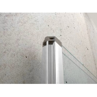 Aqualine WILA vanová zástěna 900x1400 mm skládací, chrom, čiré sklo AQ5742