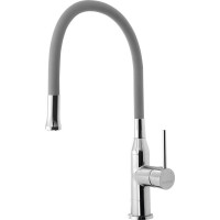 Sapho SILI stojánková dřezová baterie, flexibilní ramínko, stříbrná/chrom SR414