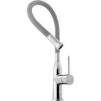 Sapho SILI stojánková dřezová baterie, flexibilní ramínko, stříbrná/chrom SR414