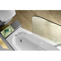 Polysan PALOMA vanová zástěna 1200mm, čiré sklo BS-120