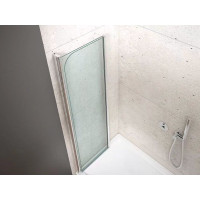 Aqualine WILA vanová zástěna 900x1400 mm skládací, chrom, čiré sklo AQ5742