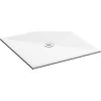 GSI Keramická sprchová vanička, čtverec 90x90x2cm, bílá mat 46090909