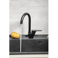 Sapho CORNELI stojánková dřezová baterie, černá mat CE60/15