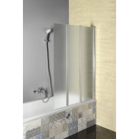 Aqualine VANDA vanová zástěna skládací 1000x1400 mm, chrom, sklo matné AQ1140