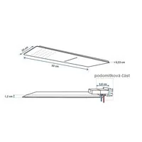 Sprchová hlavice RAINFORCE ULTRASLIM lesk