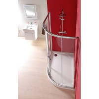 Gelco RIVA sprchová vanička z litého mramoru, čtvrtkruh 120x90cm, levá GR12090L