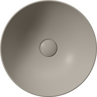 GSI PURA keramické umyvadlo na desku, průměr 40cm, tortora mat 884605