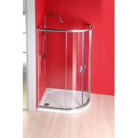 Gelco RIVA sprchová vanička z litého mramoru, čtvrtkruh 100x80cm, levá GR10080L