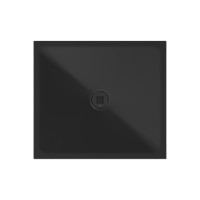 GSI Keramická sprchová vanička, obdélník 90x80x2cm, černá mat 46090826