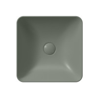 GSI SAND/NUBES keramické umyvadlo na desku 38x38cm, agave mat 903804