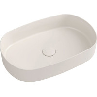 Isvea INFINITY OVAL keramické umyvadlo na desku, 55x36cm, ivory 10NF65055-2K