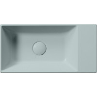 GSI KUBE X keramické umývátko 50x25cm, bez otvoru, pravé/levé, ghiaccio mat 9486015