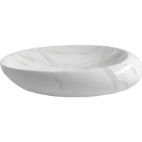 Sapho DALMA keramické umyvadlo na desku, 68x44 cm, carrara MM317