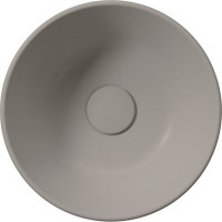 GSI KUBE X keramické umyvadlo na desku, průměr 32cm, tortora mat 943505