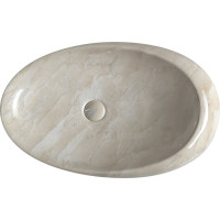 Sapho DALMA keramické umyvadlo na desku 68x44 cm, marfil MM327