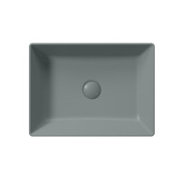 GSI KUBE X keramické umyvadlo na desku, 50x37cm, agave mat 942904