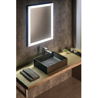 Sapho FORMIGO betonové umyvadlo na desku, 47, 5x36, 5cm, antracit FG116
