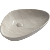 Sapho DALMA keramické umyvadlo na desku, 58, 5x39 cm, marfil MM227