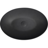 Sapho FORMIGO betonové umyvadlo na desku, 60x40cm, antracit FG216