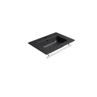 GSI PURA keramické umyvadlo Slim 62x46cm, černá mat 8884126