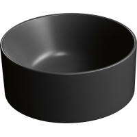 GSI KUBE X keramické umyvadlo na desku, průměr 32cm, černá mat 943526