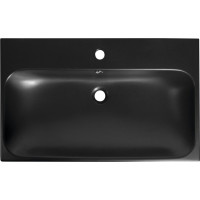 Sapho TORIDI keramické umyvadlo 76x46, 5cm, černá mat TU0226B