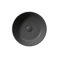 GSI KUBE X keramické umyvadlo na desku, průměr 32cm, černá mat 943526