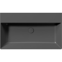GSI KUBE X keramické umyvadlo 80x47cm, bez otvoru, černá mat 9422026