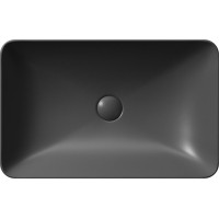 GSI PURA keramické umyvadlo na desku 60x38cm, černá mat 883726