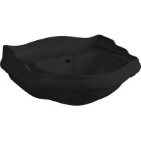 Kerasan RETRO keramické umyvadlo 56x46, 5cm, černá mat 104531