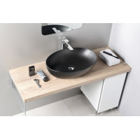 GSI PURA keramické umyvadlo na desku 60x42cm, černá mat 884226