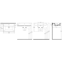 Isvea SISTEMA keramické umyvadlo 60x42cm, černá mat 10SF50060-2N