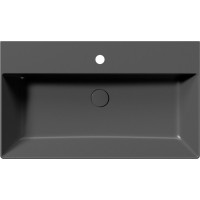 GSI KUBE X keramické umyvadlo 80x47cm, černá mat 9422126
