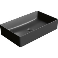 GSI KUBE X keramické umyvadlo na desku, 60x37cm, černá mat 945326