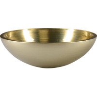 Sapho MURANO SOFT BROWN skleněné umyvadlo na desku, průměr 40cm, béžovozlatá AL5318-67