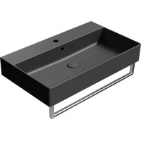 GSI KUBE X keramické umyvadlo 80x47cm, černá mat 9422126