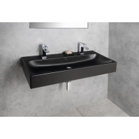 Sapho TORIDI keramické umyvadlo 101x46, 5cm, 2 otvory pro baterii, černá mat TU0222B