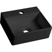 Sapho GIULIA keramické umývátko 33, 5x29 cm, černá mat BH7002B