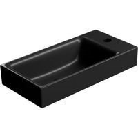 GSI NUBES keramické umývátko 50x25cm, pravé/levé, černá mat 9637126