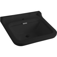 Kerasan WALDORF keramické umyvadlo 60x55cm, černá mat 4140K7