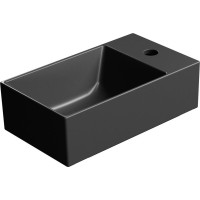 GSI KUBE X keramické umývátko 40x23cm, pravé/levé, černá mat 9484126