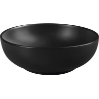 Sapho RONDANE keramické umyvadlo na desku Ø 41cm, černá mat AR435B