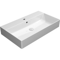 GSI KUBE X keramické umyvadlo 80x47cm, broušená spodní hrana, bílá ExtraGlaze 94229111